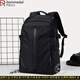 羅梅達爾（Rommedal）  雙肩包男士背包大容量出差旅行電腦包多功能帆布書(shū)包休閑男包 黑色小號46*19*30 46*19*30