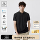Marc O'Polo/MOP 夏季新款休閑涼感透氣翻領(lǐng)商務(wù)短袖恩卡爾極簡(jiǎn)polo衫男上衣 黑色990 L