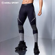 墨立方（MOEA）運動(dòng)保暖鎖溫功能內衣男滑雪場(chǎng)內搭健身訓練衣服壓縮緊身衣 黑白灰長(cháng)褲 XL