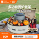 牧高笛（MOBIGARDEN）圍爐煮茶 戶(hù)外露營(yíng)烤火爐室內取暖燒烤爐家用 NX24688001 月影白