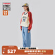 VISION STREET WEAR 官方美式經(jīng)典復古寬松闊腿褲水洗牛仔長(cháng)褲男女4色 淺藍色 M