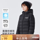 雪中飛兒童羽絨服輕薄保暖外套2025新款男女童裝秋冬季上衣 黑色 160