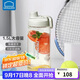 樂(lè )扣樂(lè )扣（LOCK&LOCK）大容量水杯tritan運動(dòng)搖搖杯便攜提手水壺男女塑料杯子1.5L灰色