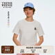 Teenie Weenie小熊T恤女2025年夏季新款潮流活力亮色休閑圓領短袖T恤上衣女 象牙白 L