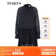 PORTS寶姿 商場同款新品女裝波點低腰縮褶連衣裙SL8D012KFP024 黎霧藍 M (6)