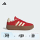 adidas「T頭鞋」VL COURT BOLD厚底增高休閑板鞋德訓(xùn)鞋女阿迪達(dá)斯   淺猩紅/暖香草色   36