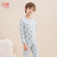 三槍童裝A類(lèi)舒膚彈力棉圓領(lǐng)印花男童女童內衣套 小斑馬 160