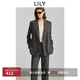 LILY2025秋新款女裝格雷系氣質(zhì)高級感簡(jiǎn)約職業(yè)通勤休閑西裝外套 509深灰 M