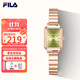 斐樂(lè )（FILA）復古簡(jiǎn)約小方表女士四六級考試石英學(xué)生手表 6512-105
