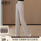 絲柏舍垂感松緊腰闊腿褲女2025秋裝新款時(shí)尚寬松簡(jiǎn)約休閑褲