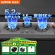 蘇泊爾（SUPOR）5.2KW三眼燃氣灶 天然氣猛火灶天然液化氣嵌入式多灶頭爐具3灶臺家用天然氣灶MB81S 灶具 灶具 管道天然氣（12T)
