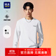 海瀾之家（HLA）長(cháng)袖T恤男秋季POWER YOUNG字母印花長(cháng)袖打底衫男 漂白38 L 175/92A 推薦137~150斤