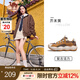 駱駝（CAMEL）王俊凱同款休閑鞋男2025春季厚底網(wǎng)面運動(dòng)鞋子情侶款新款透氣鞋 G25S171012B 芥末黃 女款 36