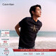 Calvin KleinJeans夏季男女情侶潮流多色休閑ck印花純棉短袖針織T恤40EM28