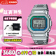 卡西歐（CASIO）手表男士G-SHOCK小方塊小銀塊電子表七夕送男友GMW-B5000PC-1