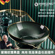 滿(mǎn)弓德國品質(zhì)水果盤(pán)高端大氣上檔次品牌輕奢玻璃水果盤(pán)客廳家用果盤(pán) 【翡翠綠】金邊豎紋果盤(pán)