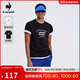 樂(lè )卡克法國公雞夏季男子簡(jiǎn)約柔軟針織T恤L241MCNA0310 黑色 L