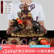 天祥緣 銅趙公明武財(cái)神像黃銅騎虎財(cái)神擺件新房裝飾辦公桌擺件客廳擺設(shè) 10號(hào)銅彩繪趙公明