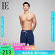 范德安（BALNEAIRE）【王安宇同款】高端防曬海邊平角泳褲速干防尷尬 藍(lán)白經(jīng)典 XXXXL