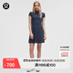 lululemon丨Pique 女士高爾夫珠地短袖休閑連衣裙 LW1FBIS 恣意藍/恣意藍/白 M /8