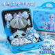 迪士尼（Disney）冰雪奇緣愛(ài)莎公主發(fā)飾首飾盒生日禮物兒童玩具女孩艾莎皇冠魔法棒