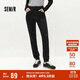 森馬（Semir）森柔|牛仔褲女冬季修身抓毛小腳褲顯瘦休閑潮流長(cháng)褲103724124010