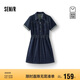 森馬（Semir）森柔牛仔|商場同款牛仔連衣裙女工裝風(fēng)2025夏季短裙103325114009