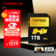 天碩（TOPSSD）H1專業(yè)影像存儲(chǔ)卡 1TB大容量?jī)?nèi)存卡 讀280MB/s寫170MB/s 雙排金手指 6K視頻拍攝 v60sd卡