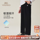 英氏（YEEHOO）男童褲子兒童長褲中大童裝運動褲秋季吸濕排汗休閑衛(wèi)褲 黑色 160