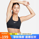 耐克NIKE春夏運(yùn)動內(nèi)衣女中度支撐MED SPT BRA運(yùn)動內(nèi)衣DX6822-010黑XL