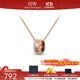 丹尼爾惠靈頓（DanielWellington）DW水晶項鏈 女生圓環(huán)形吊墜 鎖骨鏈時(shí)尚飾品生日禮物送女友 玫瑰金 DW00400212