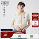 Teenie Weenie小熊女裝毛針織開(kāi)衫25年夏季新款少女感甜美針織短袖 黃色 L