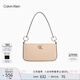 Calvin Klein【七夕禮物】腋下包通勤包包金屬字母拉鏈CK女包單肩法棍包DH3237