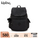Kipling【開(kāi)學(xué)季】男女款經(jīng)典款學(xué)生書(shū)包輕便時(shí)尚猴子包|CITY PACK M-黑底字母印花
