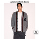 ABERCROMBIE & FITCH【反季優(yōu)惠】男裝女裝情侶裝24秋冬款學(xué)院風(fēng)針織外套KI120-4165 灰色 M (180/100A)