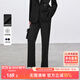尚都比拉商務(wù)黑色休閑褲女春款修身小腿西褲通勤西服九分褲 黑色  M 