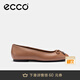 愛步（ECCO）芭蕾舞鞋女 25年夏季百搭淺口單鞋蝴蝶結(jié)女鞋 舞悅234313 HL 淺棕色23431301291 38
