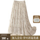 絲柏舍碎花半身裙2025春夏新款女裝網(wǎng)紗拼接高腰氣質(zhì)A字中長(zhǎng)裙