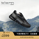 愛(ài)步（ECCO）BIOM 2.1運動(dòng)鞋女 時(shí)尚百搭經(jīng)典防水戶(hù)外徒步鞋 健步822833 黑色/深灰色82283356340 38