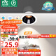 雷士（NVC）LED射燈客廳過(guò)道背景嵌入式洗墻小山丘鋁材7瓦暖白黑杯【蓮華】
