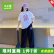木木屋女童套裝夏季2025新款洋氣初中學生大童女孩衣服兒童時尚運動夏裝 白色T恤+黑色褲子 170 適合160-170cm年齡14-15歲CM