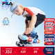 FILA斐樂(lè )兒童童鞋水母涼鞋2025年夏季新款男女小童魔術(shù)貼閃燈鞋 黑/火紅-VN 30