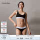 Calvin Klein內衣【摩登引力帶】女士ck可卸墊無(wú)鋼圈輕運動(dòng)背心式文胸QF7586AD UB1-太空黑 M