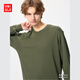 優(yōu)衣庫男裝女裝柔軟圓領(lǐng)T恤/休閑長(cháng)袖上衣25秋冬新款479783 57 深橄欖色 L /175/100A