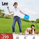 Lee【張凌赫代言】411舒適高腰小直腳中深藍(lán)色水洗女牛仔褲A5662 中深藍(lán)(25褲長) 26 (105-110斤可選)