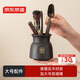 京東京造茶具配件 茶道六君子套裝功夫茶具福順黑檀實(shí)木茶針養壺筆茶夾