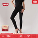 Levi's李維斯女士721緊身高腰休閑簡(jiǎn)約修身顯瘦肯豆風(fēng)牛仔長(zhǎng)褲 黑色 27 (28)