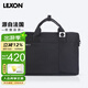 樂(lè )上（LEXON）手提電腦包單肩包14英寸商務(wù)筆記本包公文包男休閑斜挎包 黑色
