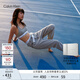 Calvin Klein內衣【明星同款摩登引力帶】女士ck輕運動(dòng)工字美背文胸QF3785AD 020-椰青灰 M 推薦75B-85A