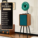 ROBERILLINE法式中古留聲機(jī)HiFi專業(yè)級(jí)電唱機(jī)現(xiàn)代輕奢藍(lán)牙音響黑膠一體唱片機(jī) C-H1現(xiàn)代摩登墨綠色-HIFI旗艦版